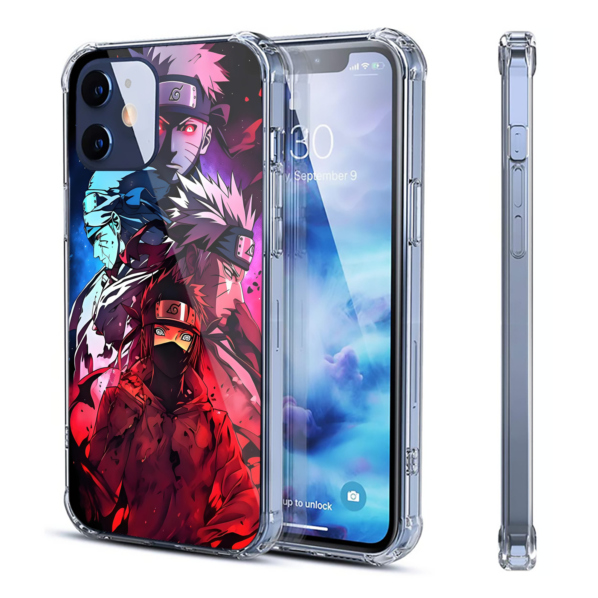 （画像用） NARUTO -ナルト- NARUTO -ナルト- 疾風伝 【iPhone 12シリーズ対応】透明スマホケース（クリアソフトケース）